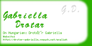 gabriella drotar business card